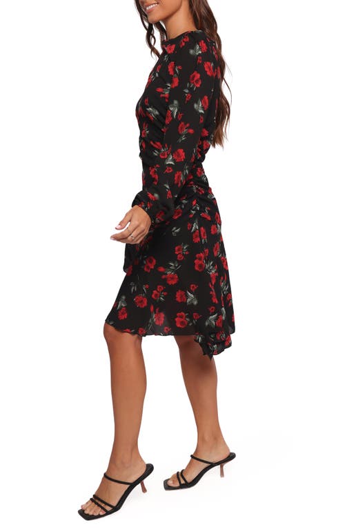 Petal And Pup Petal & Pup Mariska Long Sleeve Midi Dress In Animal Print