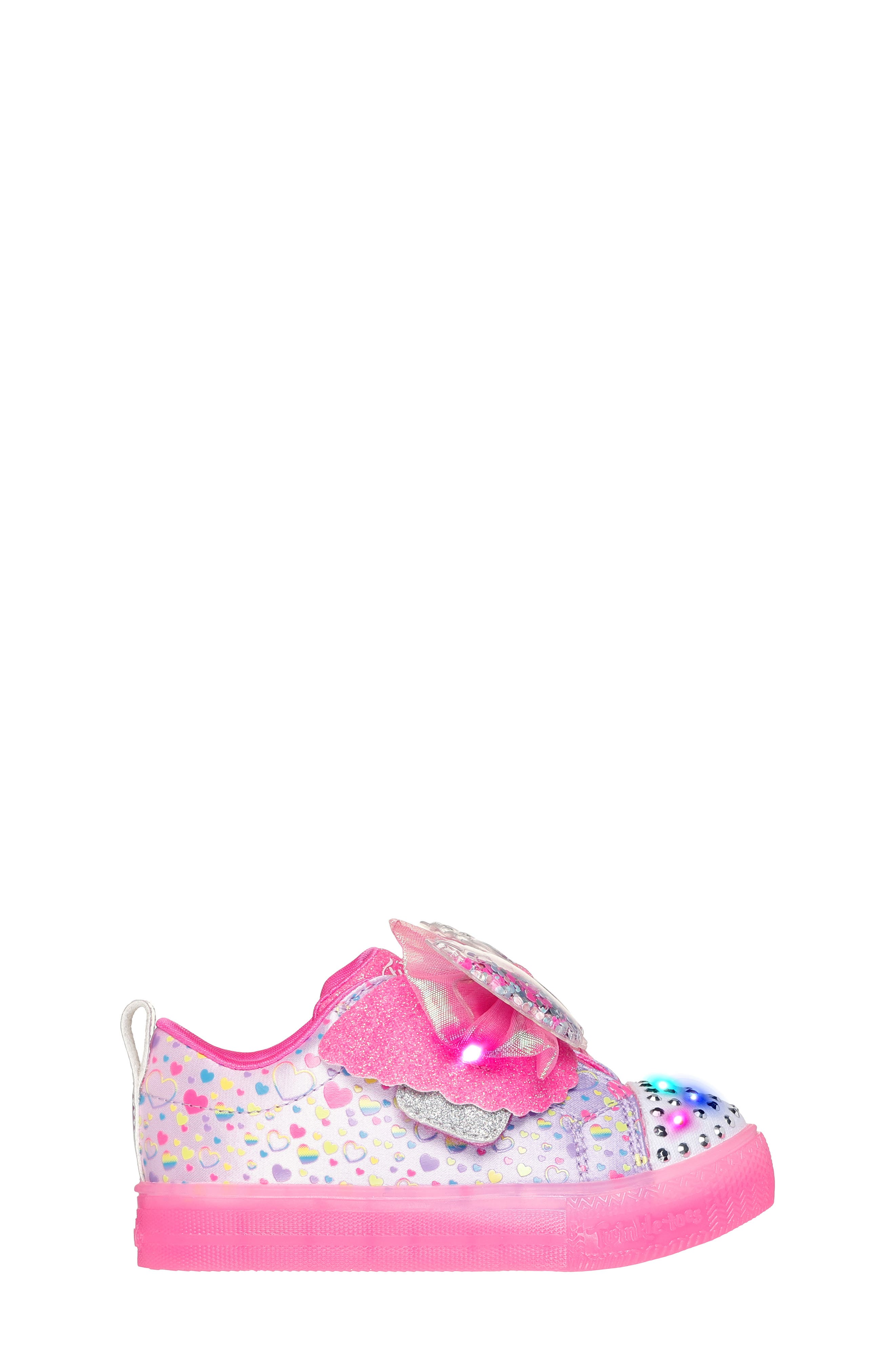 SKECHERS Kids' Twinkle Toes Shuffle Brights Light-Up Sneaker, Alternate, color, 