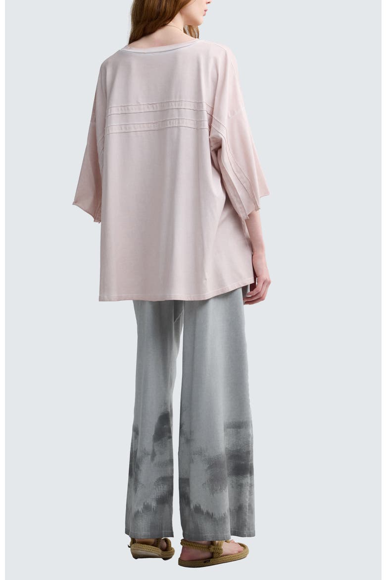 Thalia Garment-Dyed Top, Alternate, color, Rose Quartz