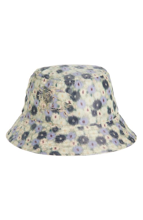 Burberry Equestrian Knight Design Floral Bucket Hat In Eccles Ip Pattern