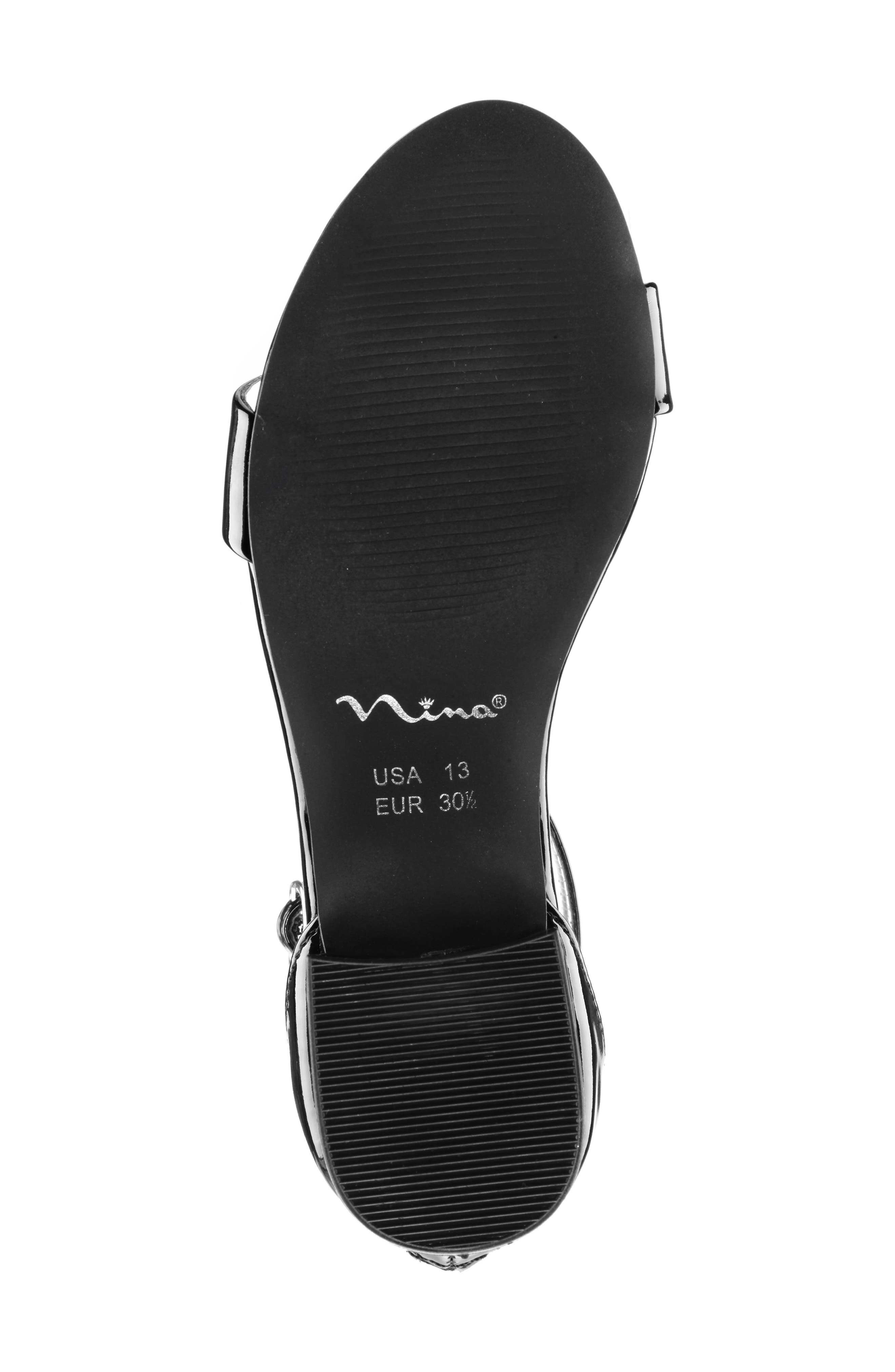 Nina Hidi Sandal, Alternate, color, Black Patent