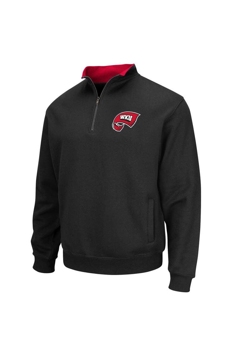 COLOSSEUM Men's Colosseum Black Western Kentucky Hilltoppers Tortugas Quarter-Zip Sweatshirt, Alternate, color, Black