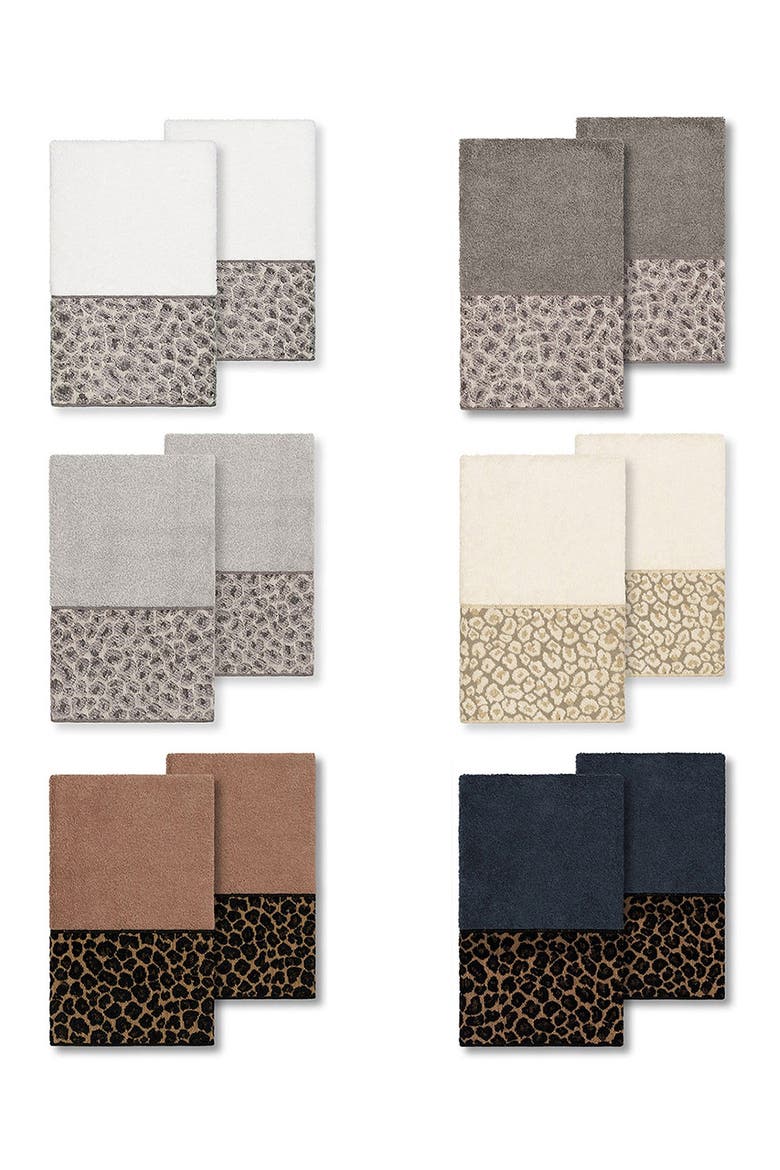 Spots Embellished Hand Towel - Set of 2 - Midnight Blue, Alternate, color, MIDNIGHT BLUE
