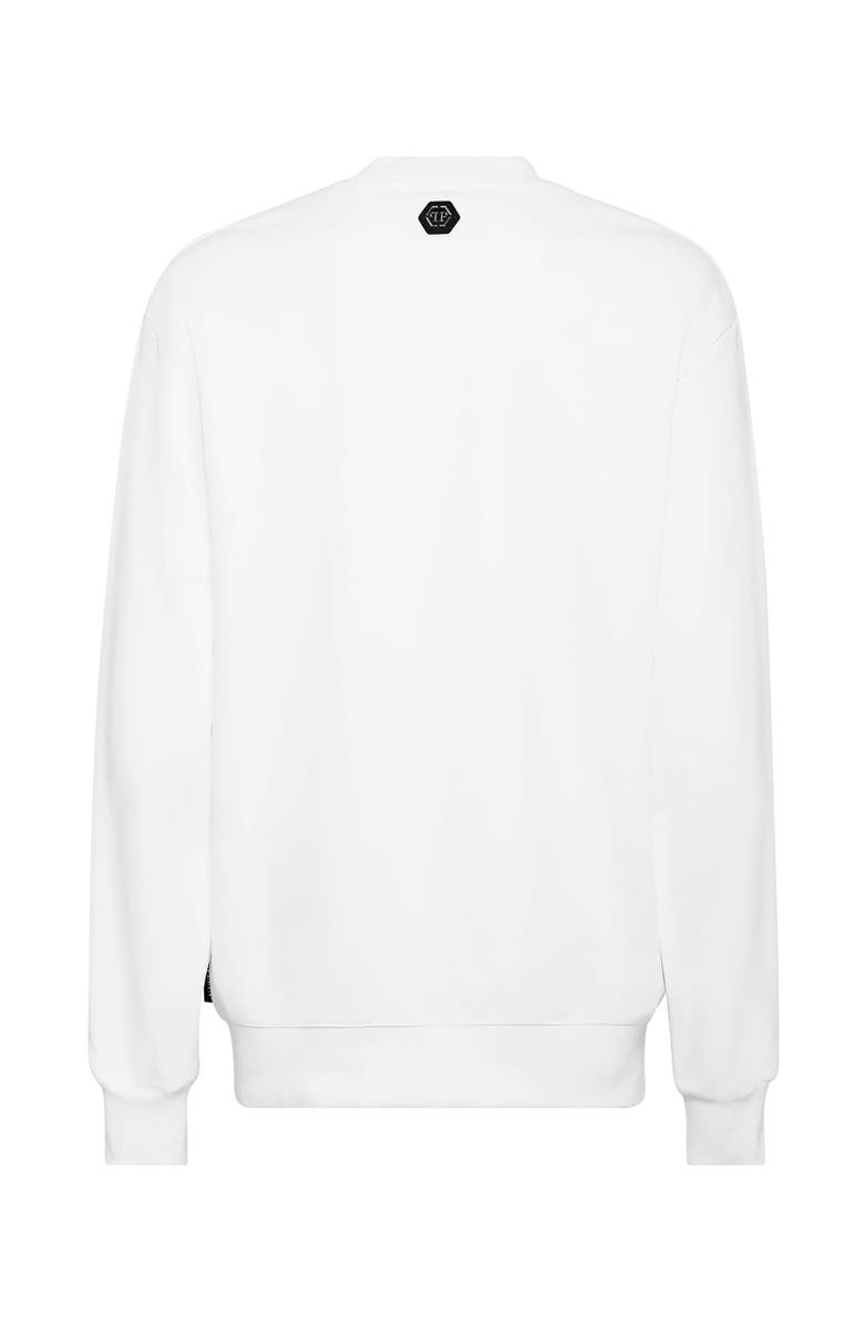 PHILIPP PLEIN Sweatshirt Skull And Plein, Alternate, color, White/Black