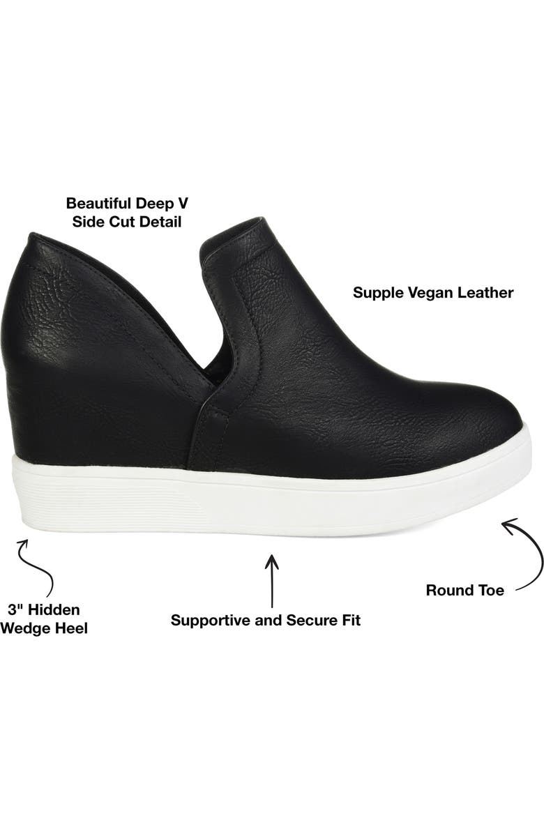 Journee Collection JOURNEE Cardi Wedge Sneaker, Alternate, color,