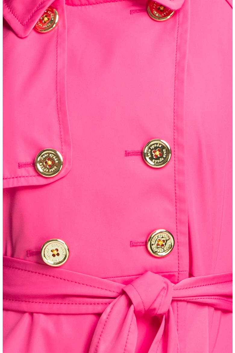 'madeline' trench coat, Alternate, color, BAZOOKA PINK