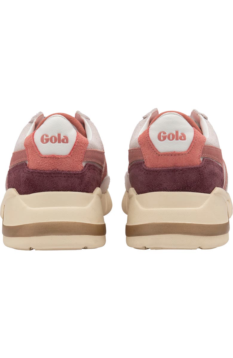 Gola Eclipse Pure Low Top Sneaker, Alternate, color, White/ Dusty Rose/ Coral Pink