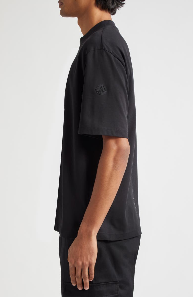 Moncler Logo Patch Cotton T-Shirt, Alternate, color, 
