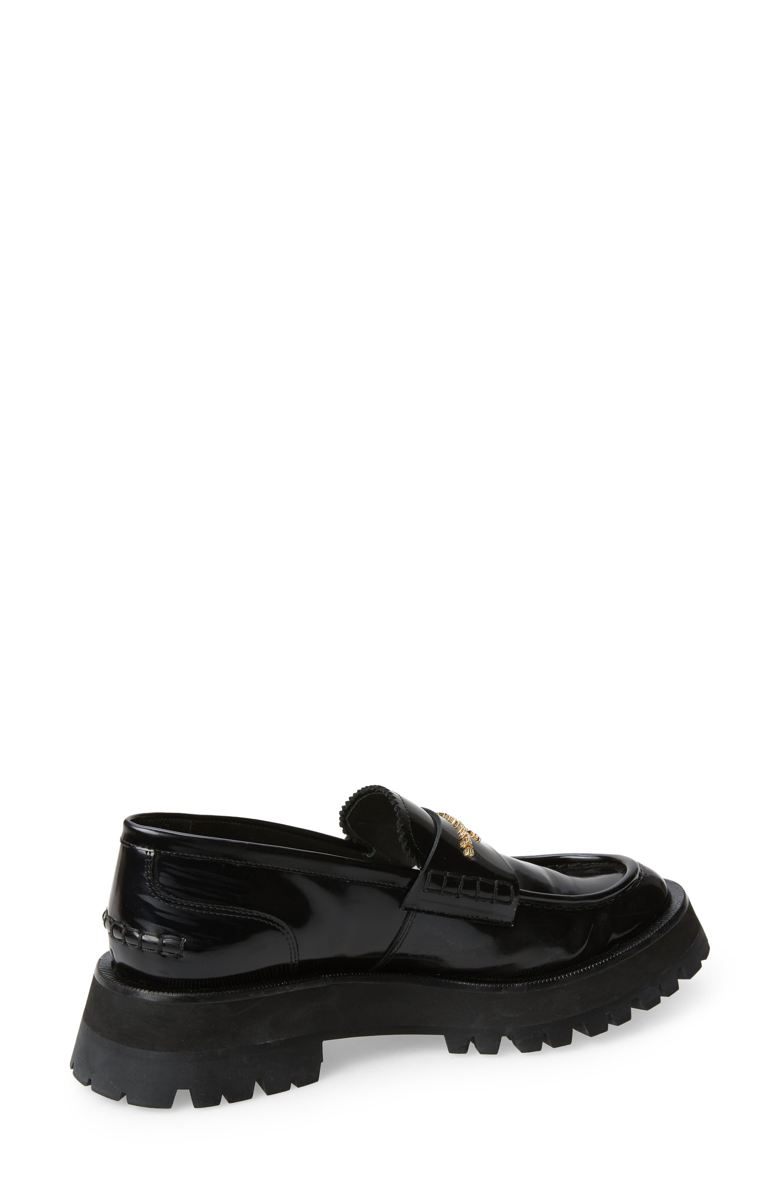 Alexander Wang Carter Lug Sole Loafer, Alternate, color, Black