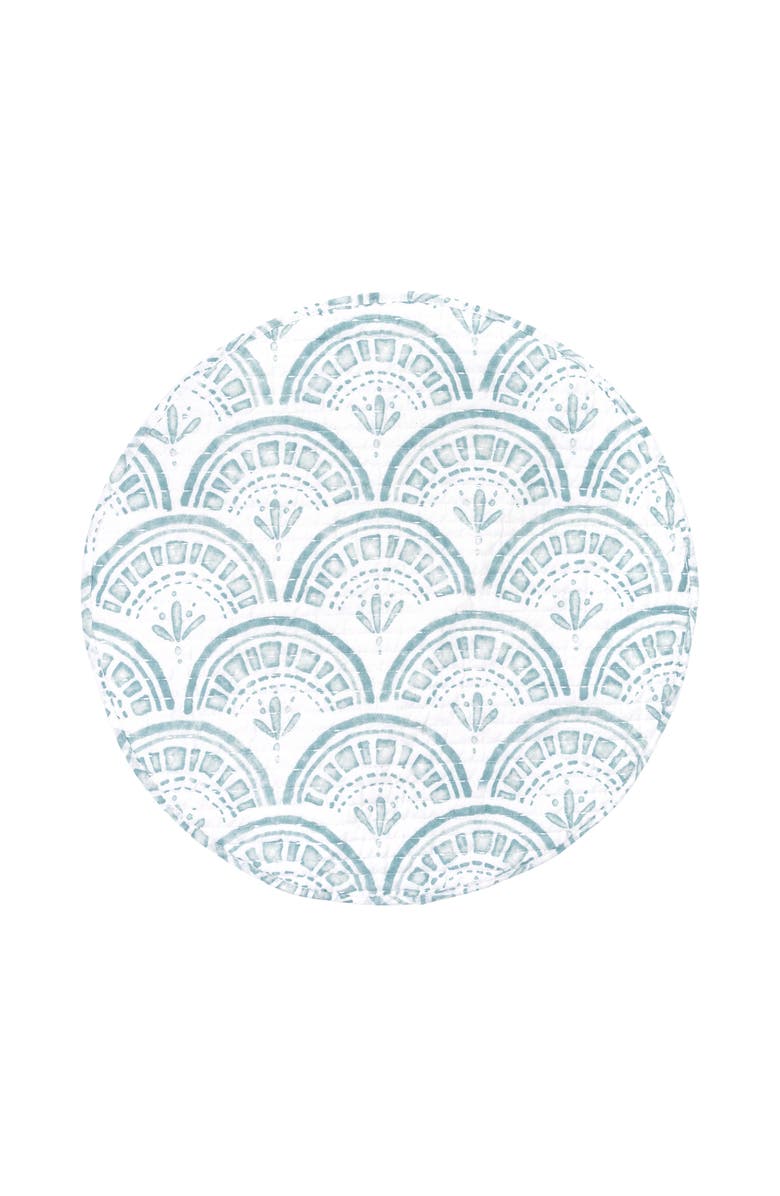 carol & frank Halsey Round Set of 4 Placemats 17", Alternate, color, Blue