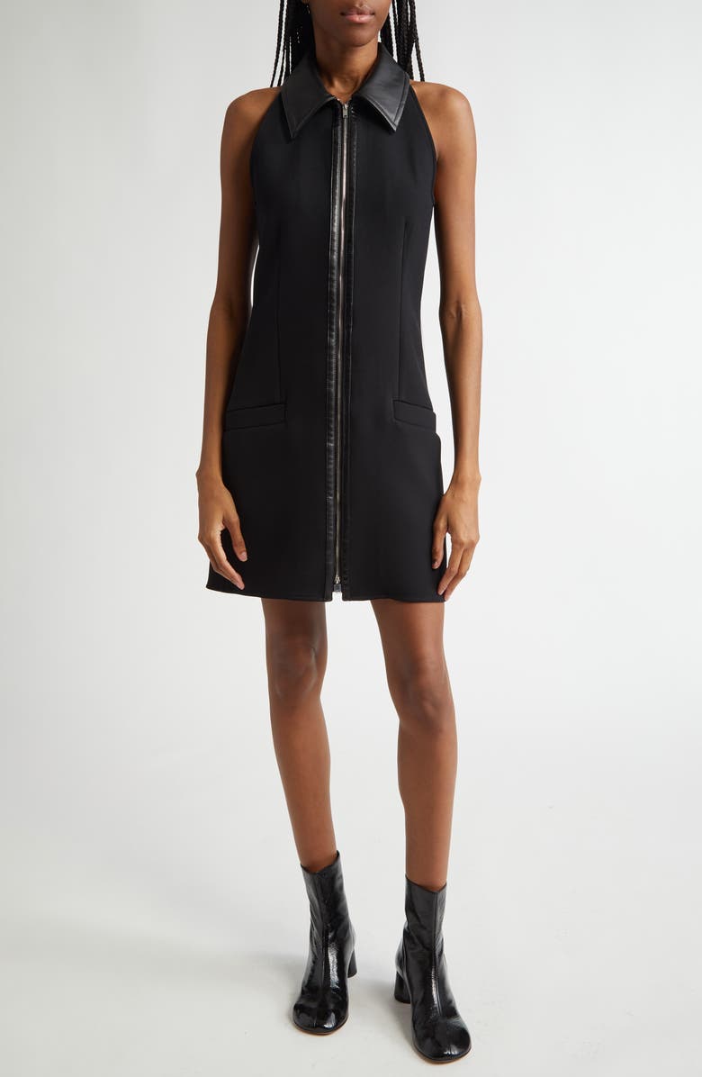Proenza Schouler Emi Zip Front Minidress, Main, color, 