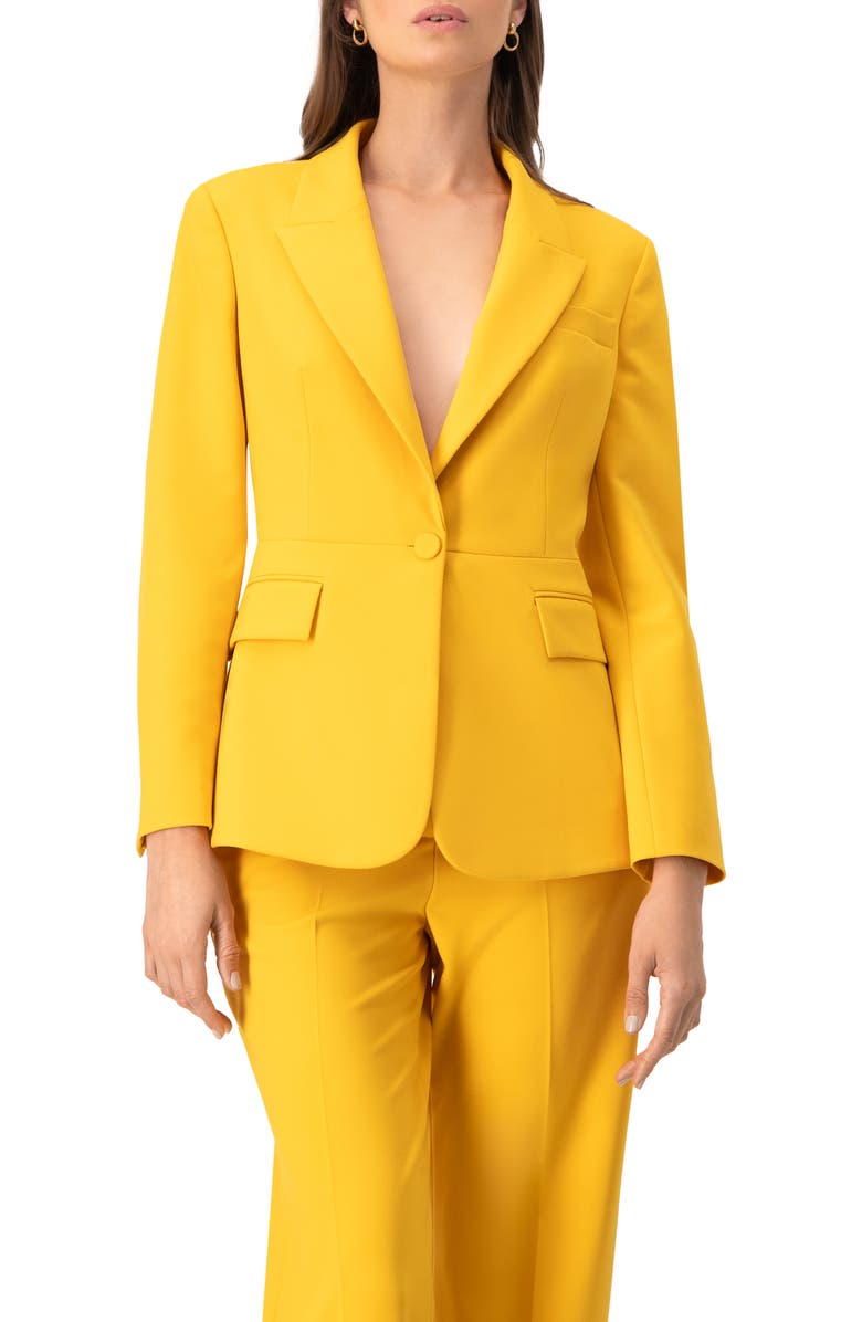 IVONNE Tailored Blazer with Flap Pockets, Main, color,
