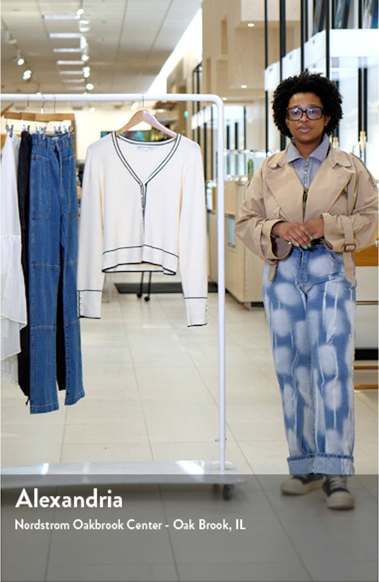 Contrast Trim Cardigan, sales video thumbnail