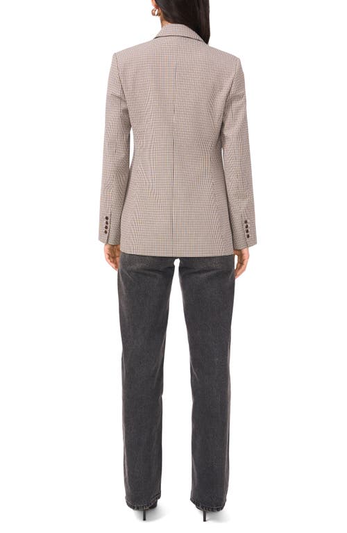 1.state Microcheck Blazer In Neutral