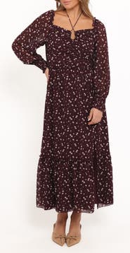 Petal 
Pup Keziah Floral Long Sleeve Midi Dress