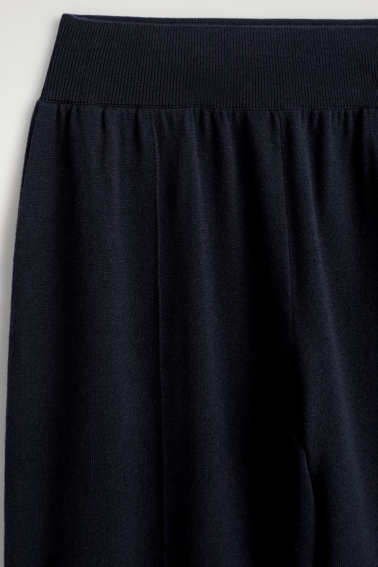 Elasticized Merino Wool Pants, Alternate, color, NAVY