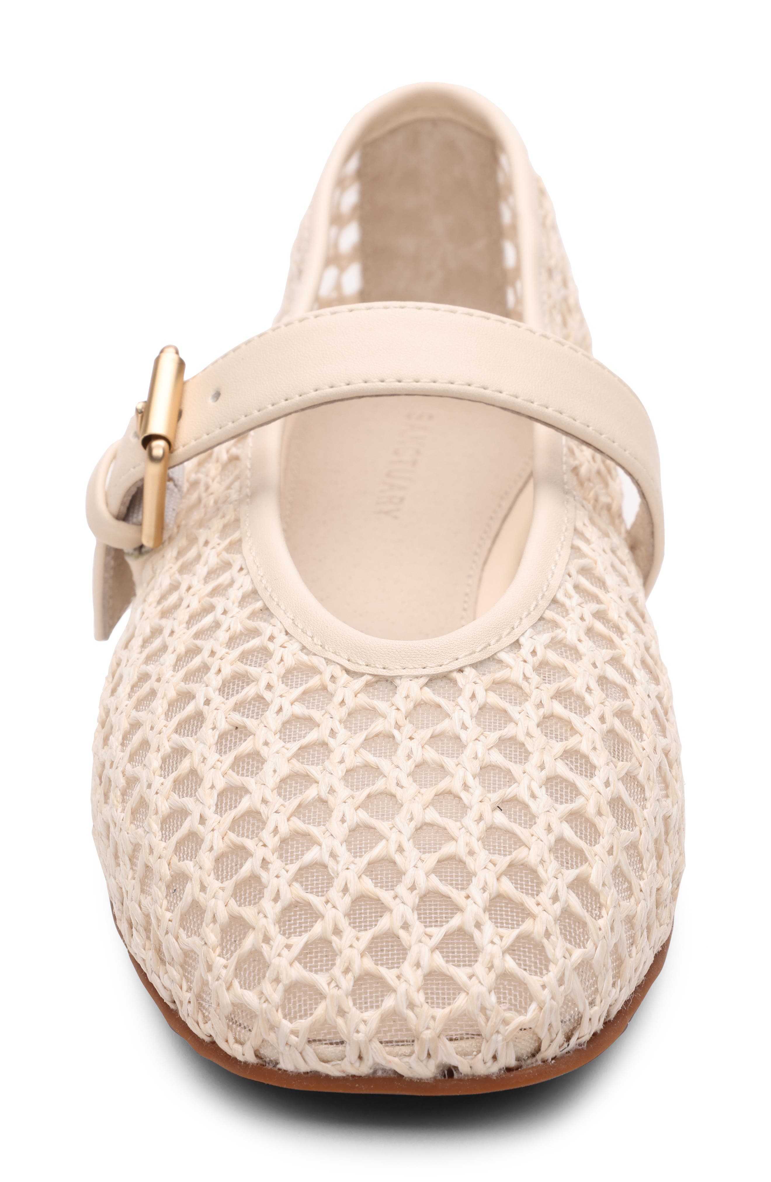 Gia Mary Jane Flat, Alternate, color, NATURAL/ NATURAL