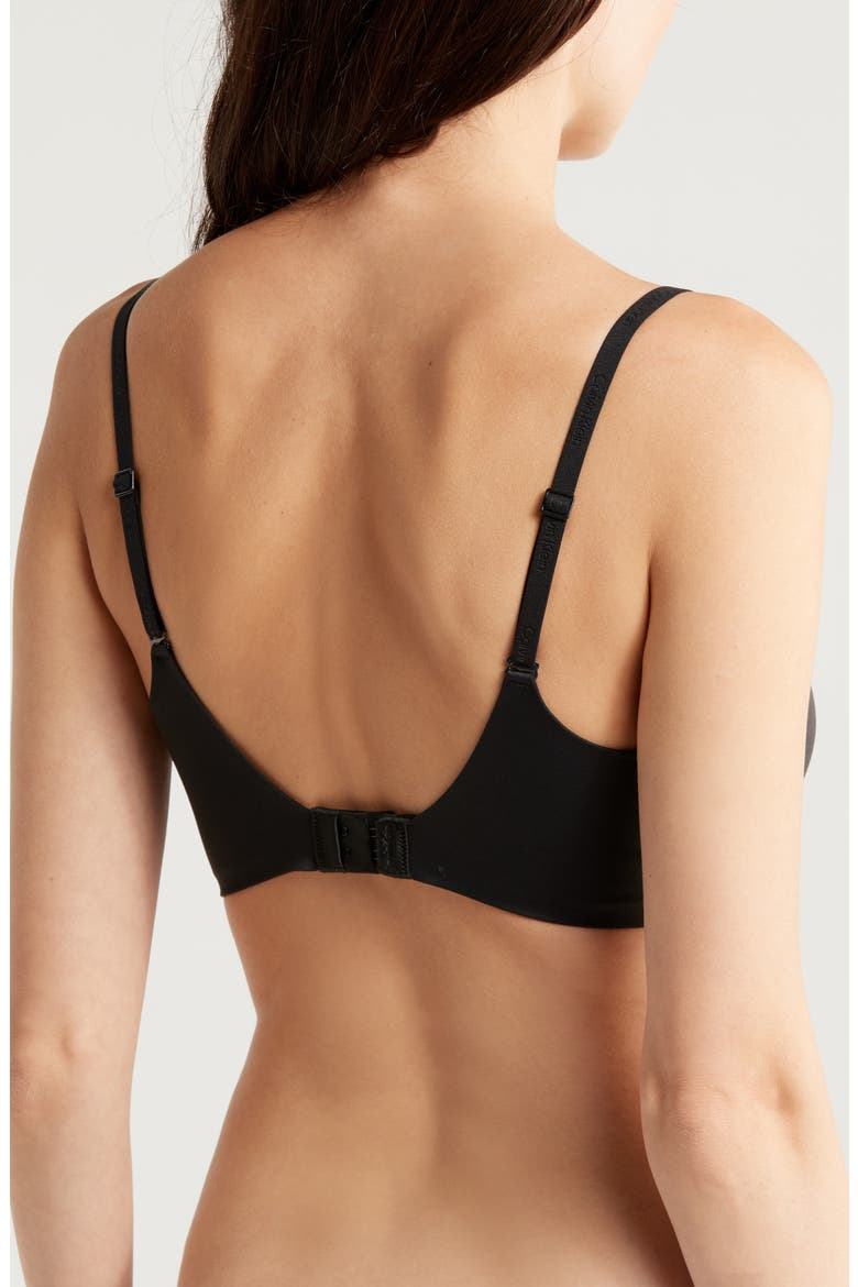 Push-Up Plunge Bra, Alternate, color, BLACK