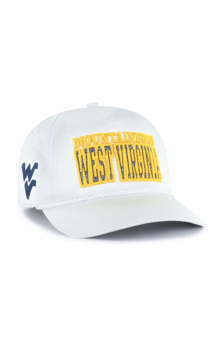 '47 Women's '47 White West Virginia Mountaineers Outspoken Hitch Adjustable Hat, Main, color, White