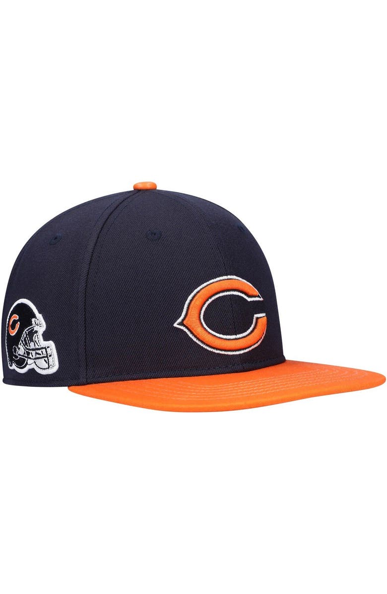 PRO STANDARD Men's Pro Standard Navy/Orange Chicago Bears 2Tone Snapback Hat, Alternate, color, 