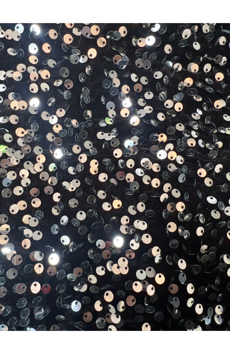 BAACAL Kaya Midi Sequin Skirt, Alternate, color, Silver/ Black