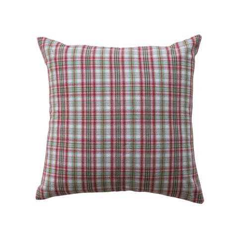 Artisan Plaid Woven Cotton Pillow