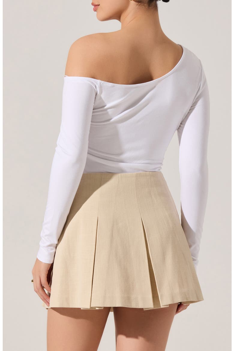 Kora One-Shoulder Top, Alternate, color, WHITE