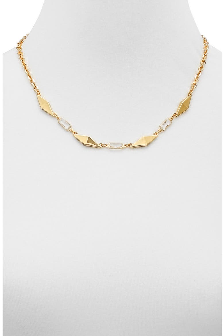 Frontal Link Necklace, Alternate, color, GOLD