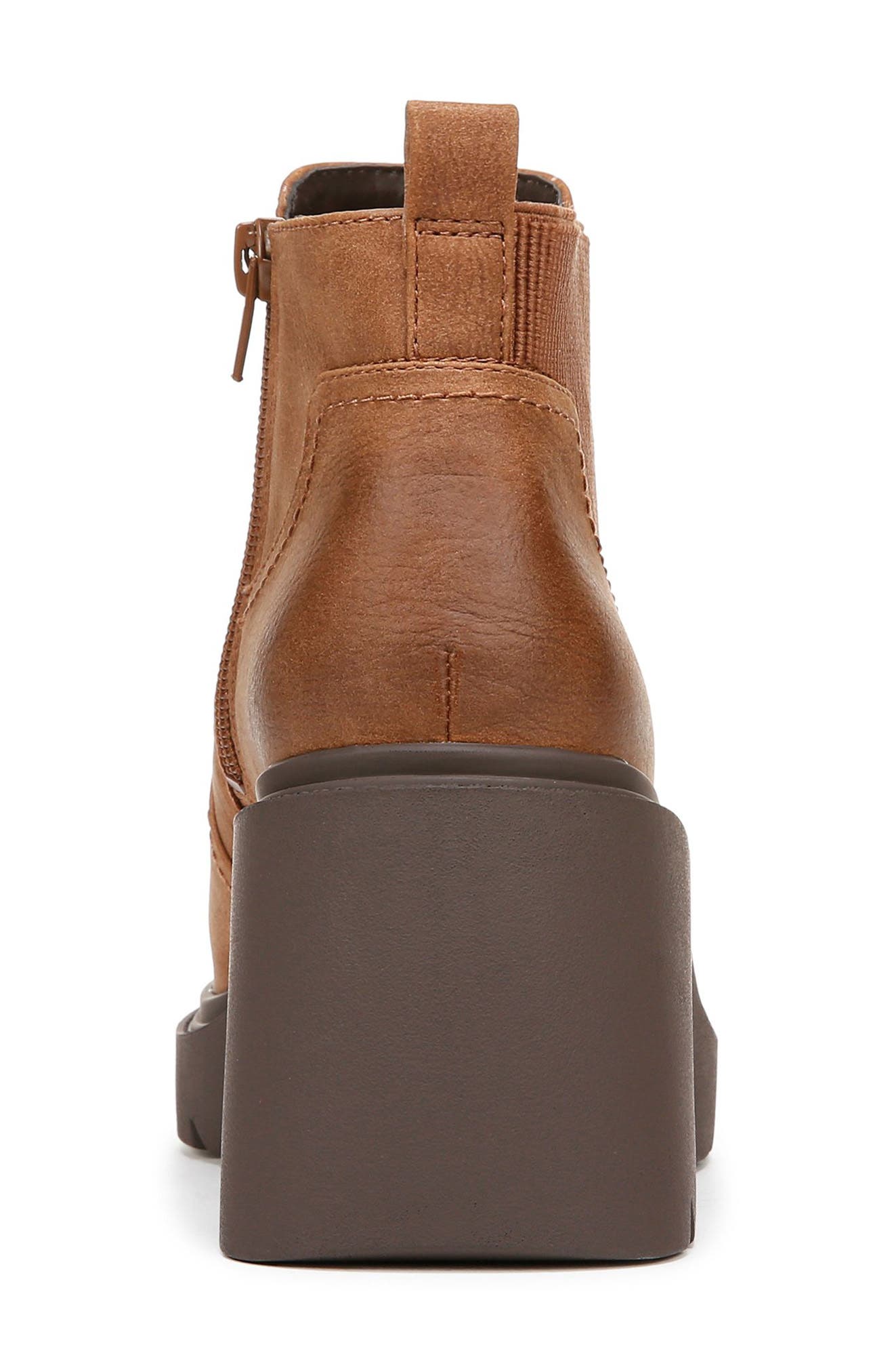 Cora Platform Chelsea Bootie, Alternate, color, ENGLISH TEA FAUX LEATHER