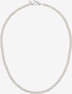 Dower & Hall Men's White Pearl Halo Necklace