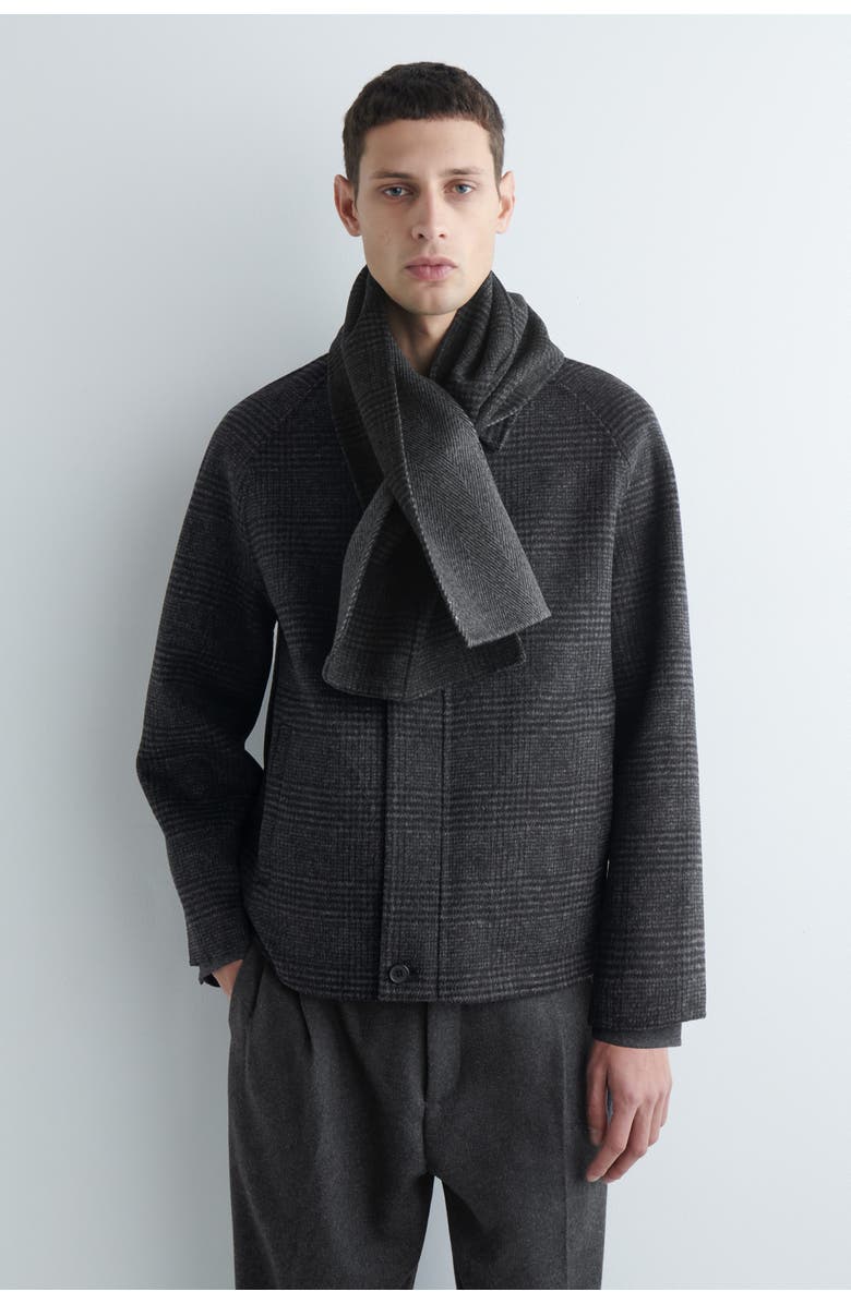 COS Double-faced Wool Scarf, Alternate, color, Gray