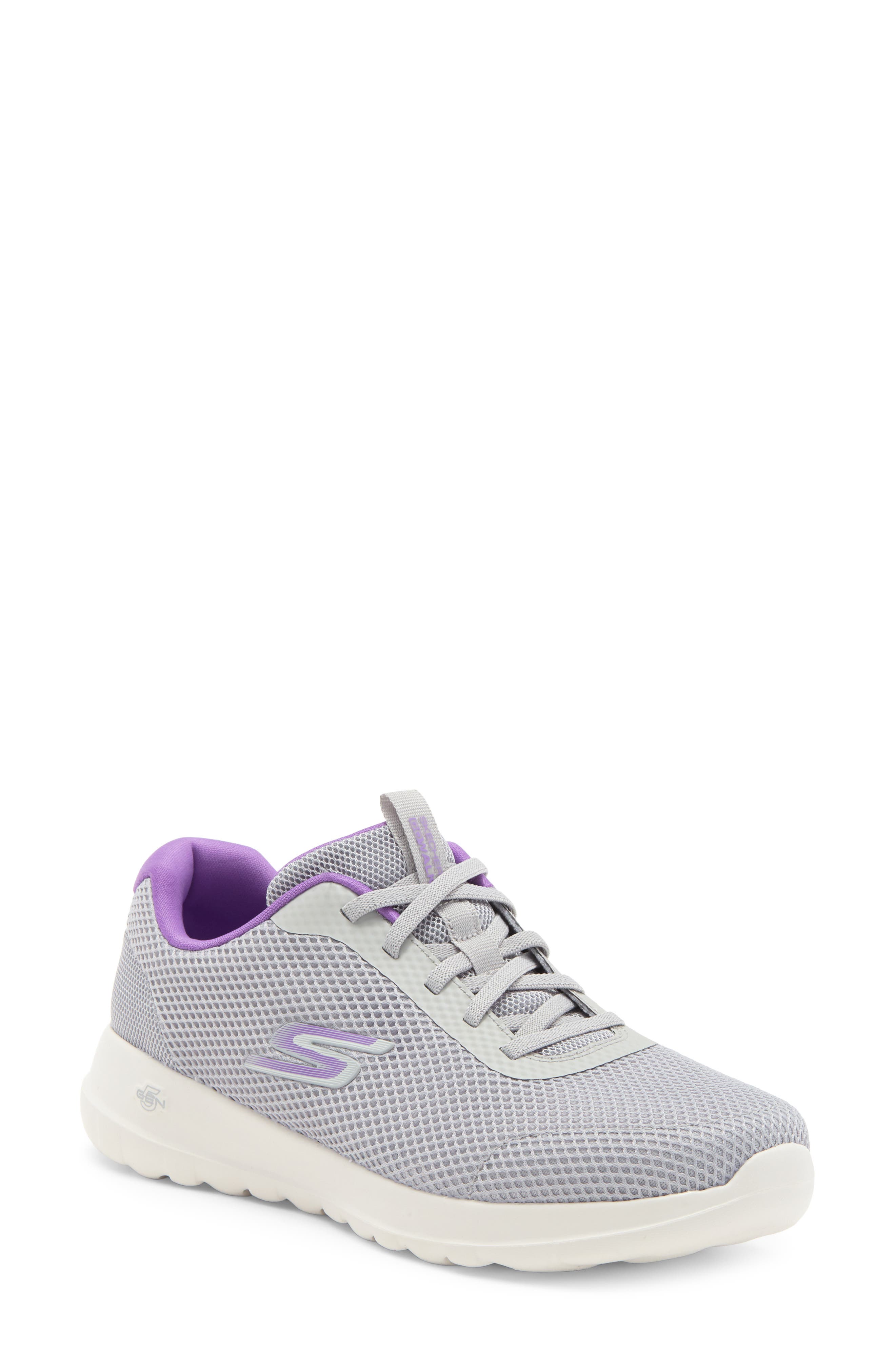 SKECHERS Go Walk Joy Light Motion Sneaker, Main, color, Gray/ Lavender