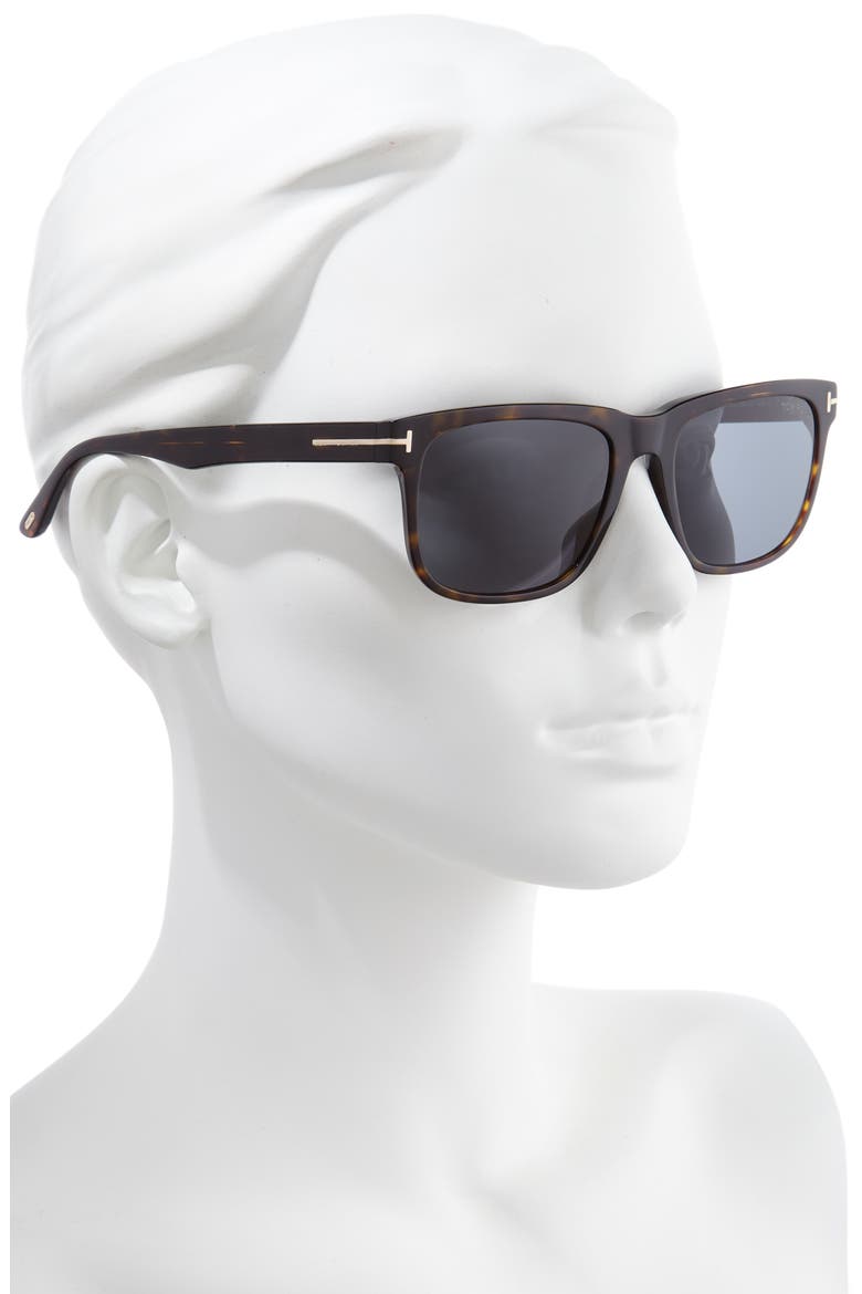 Stephenson 56mm Rectangle Sunglasses, Alternate, color, DARK HAVANA / SMOKE