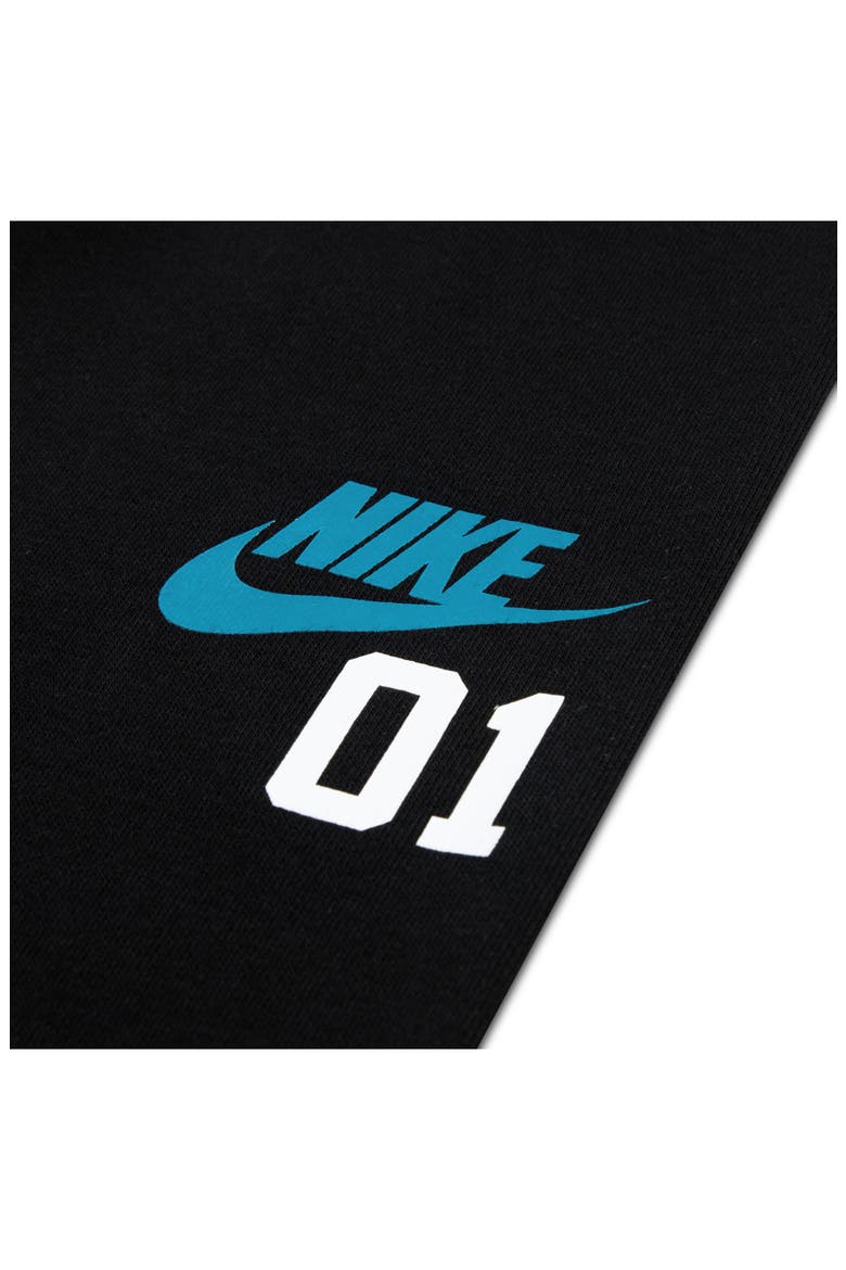 Kids' Multisport Fleece Crewneck Sweatshirt & Joggers Set, Alternate, color, BLACK