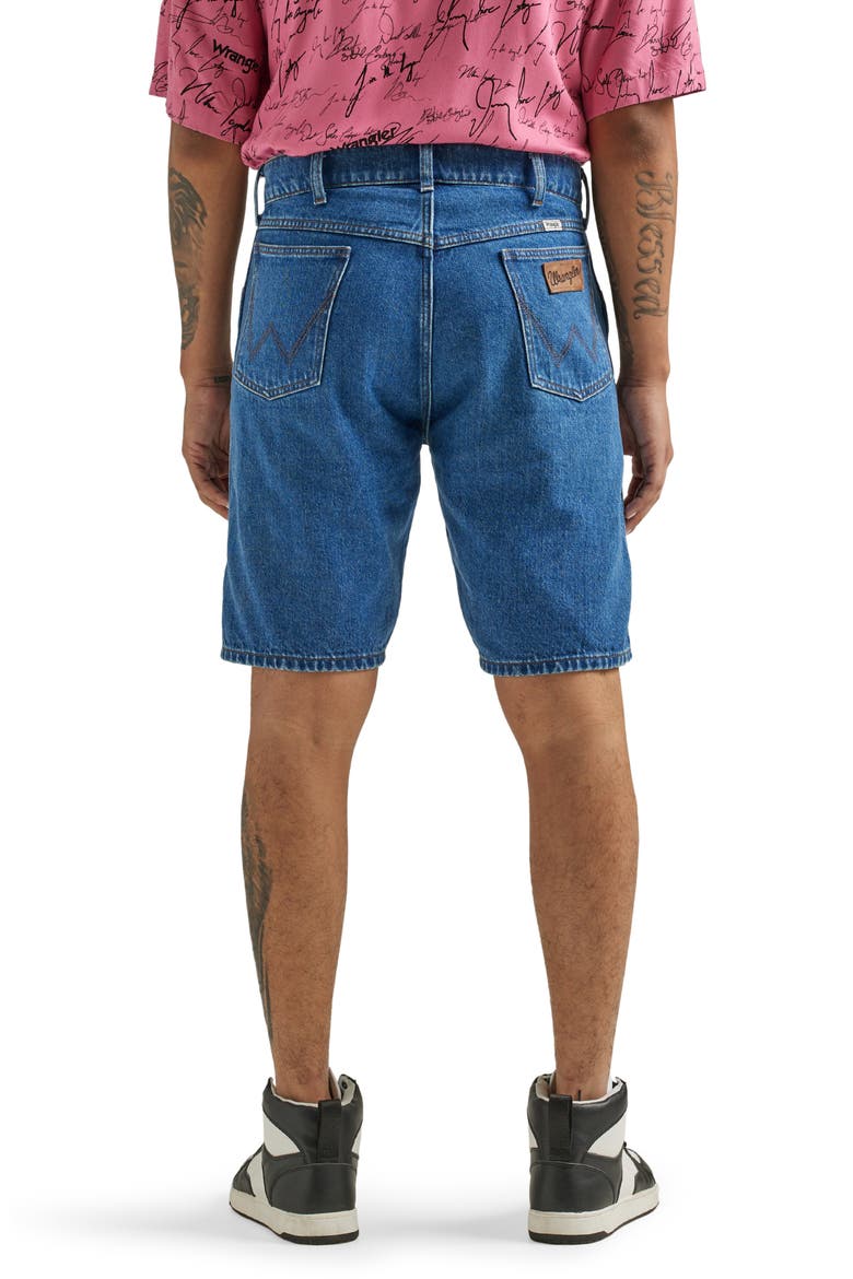Relaxed Fit Denim Jorts, Alternate, color, COWBOY MID WASH
