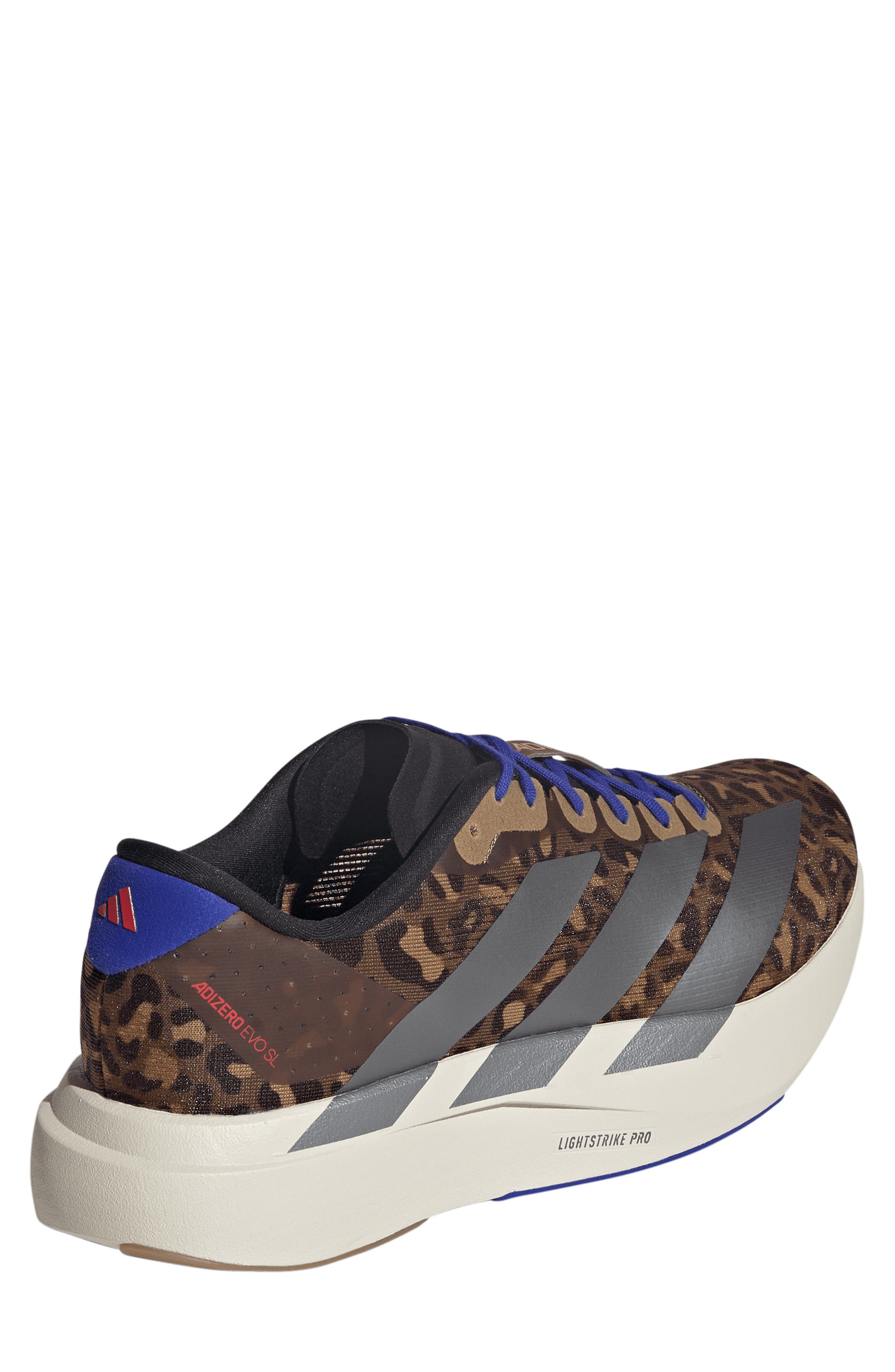 adidas Adizero Evo SL Running Shoe, Alternate, color, Preloved Brown/ Iron/ Blue