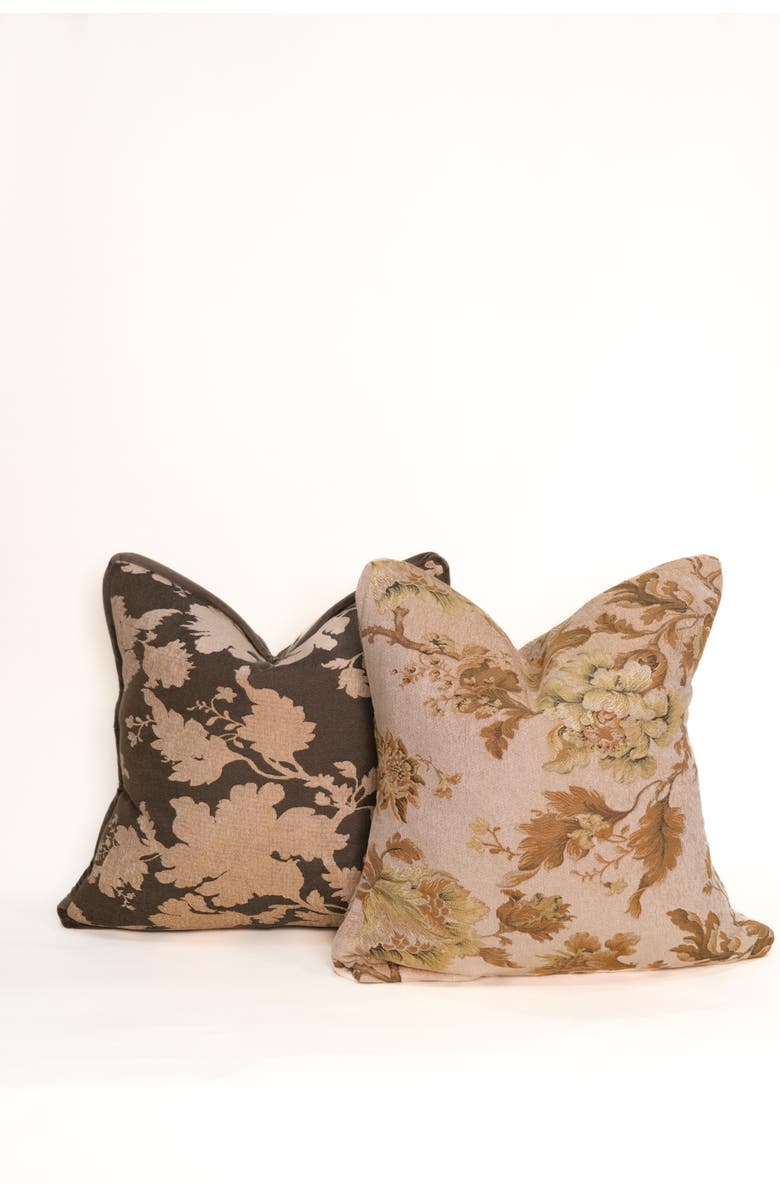 Twenty Third by Deanne Benice Tapestry Pillow, Alternate, color, Beige