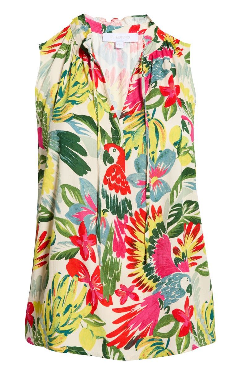 SUGARLIPS Wissa Tropical Print Top, Main, color, 