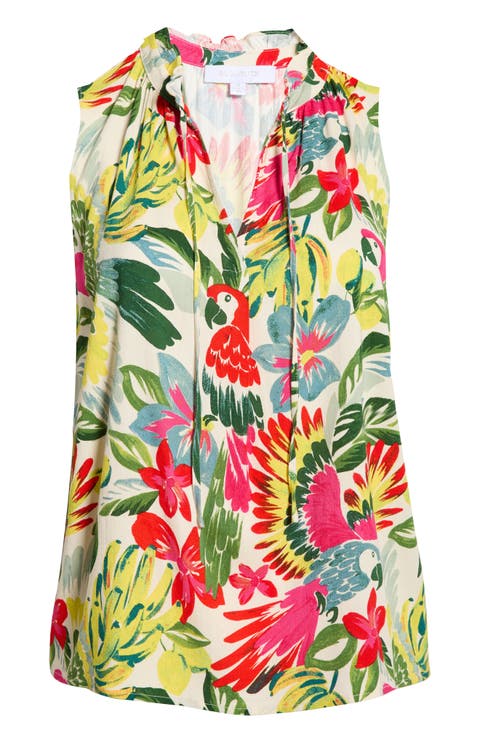 Wissa Tropical Print Top (Plus)