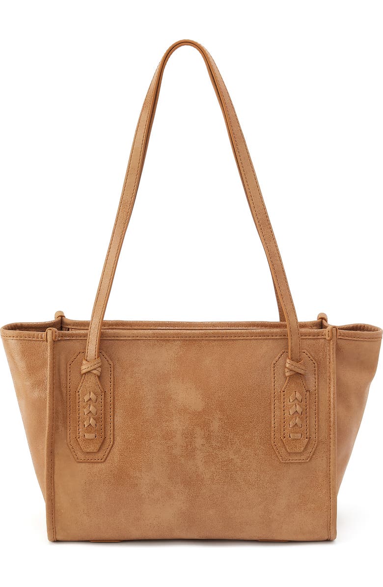 HOBO Small Expedition Leather Tote, Main, color, Whiskey