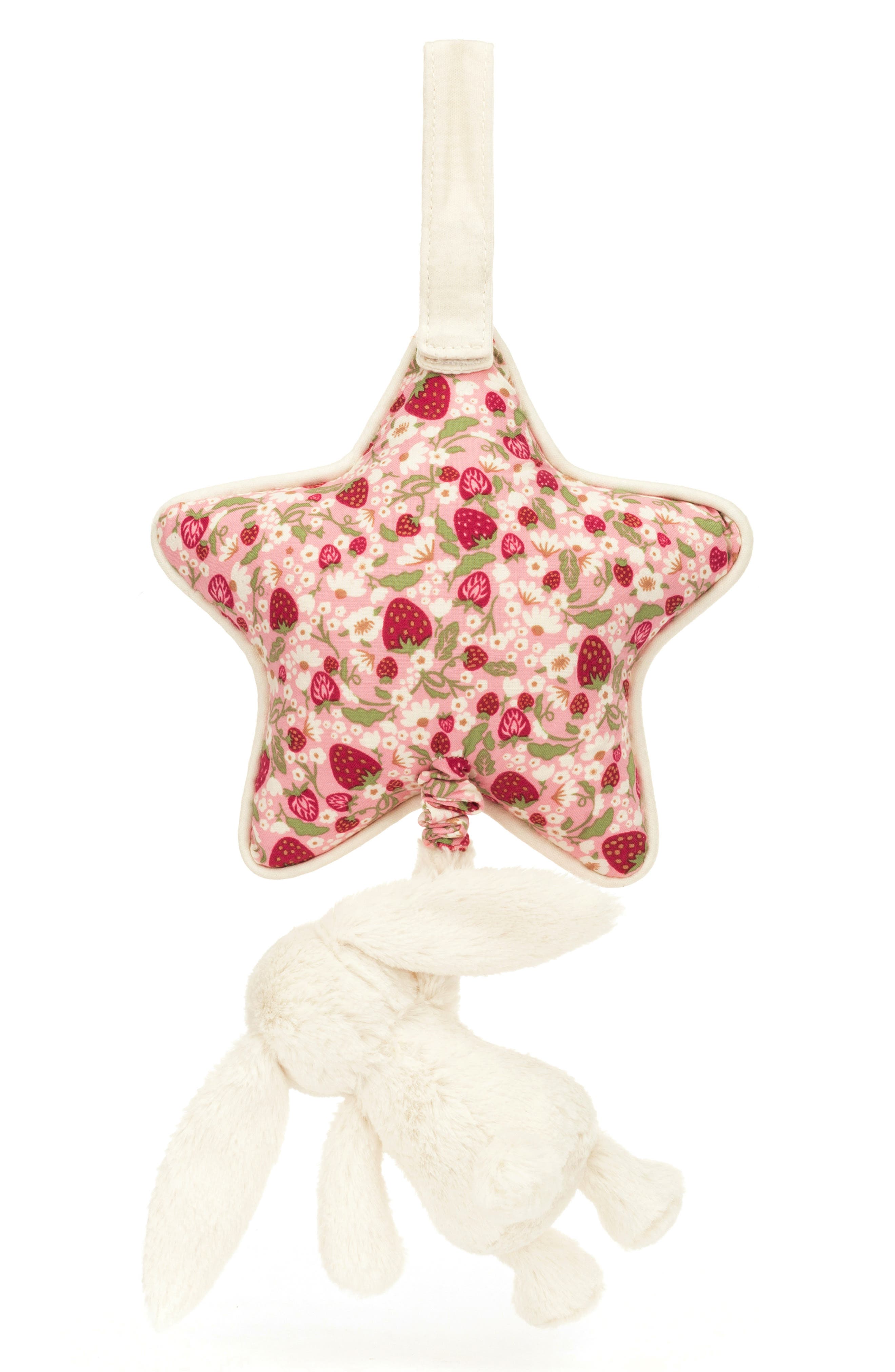 Jellycat Blossom Cream Bunny Berry Musical Pull | Nordstrom