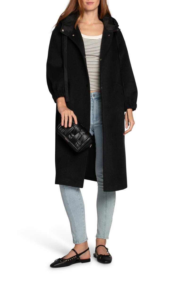 Belle & Bloom Fantasy Land Wool Blend Coat, Alternate, color, Charcoal