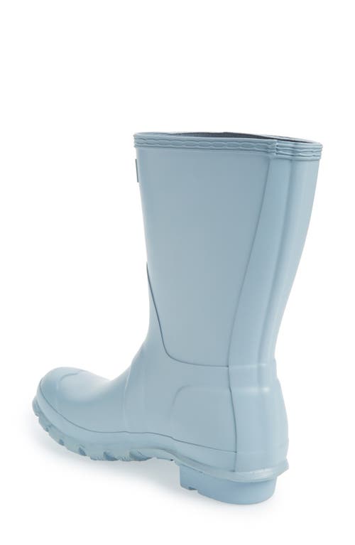 Hunter Original Short Waterproof Rain Boot In Blue