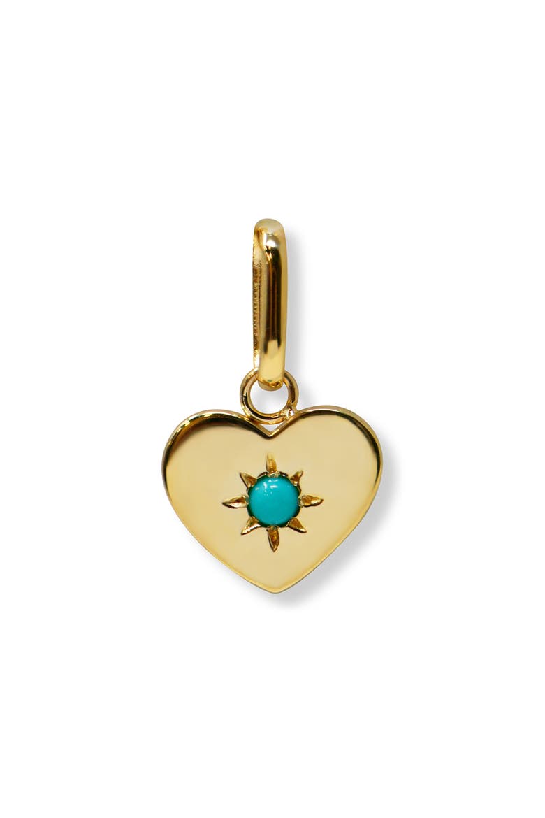 Jac + Jo Icon Star Heart Pendant, Main, color, TURQUOISE