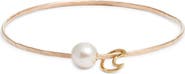 Kiara by Ki-Ele Moon & Freshwater Pearl Bangle Bracelet