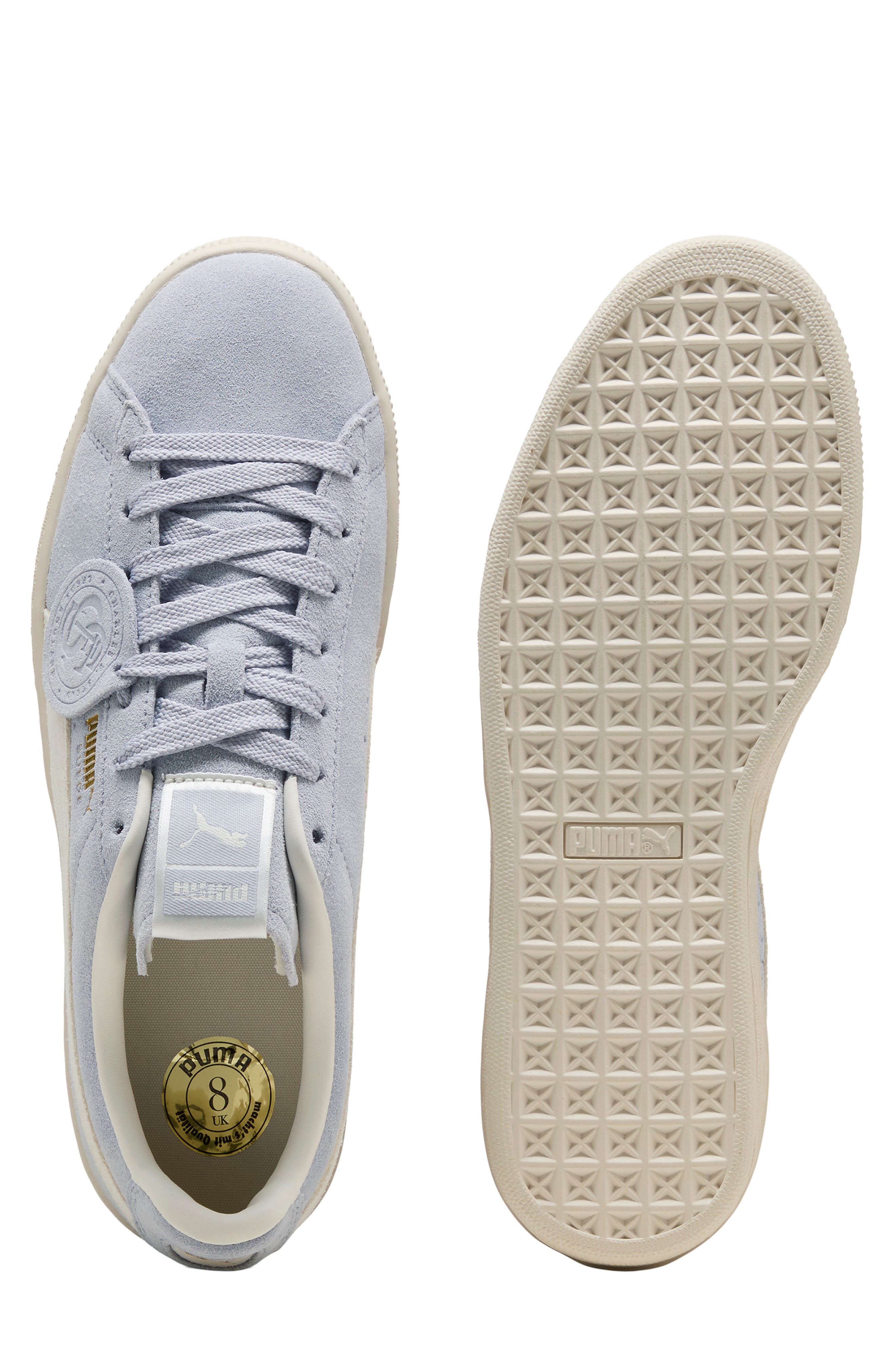 PUMA Charles F. Stead Suede Sneaker, Alternate, color, Snow Mountain Blue/ Ivory