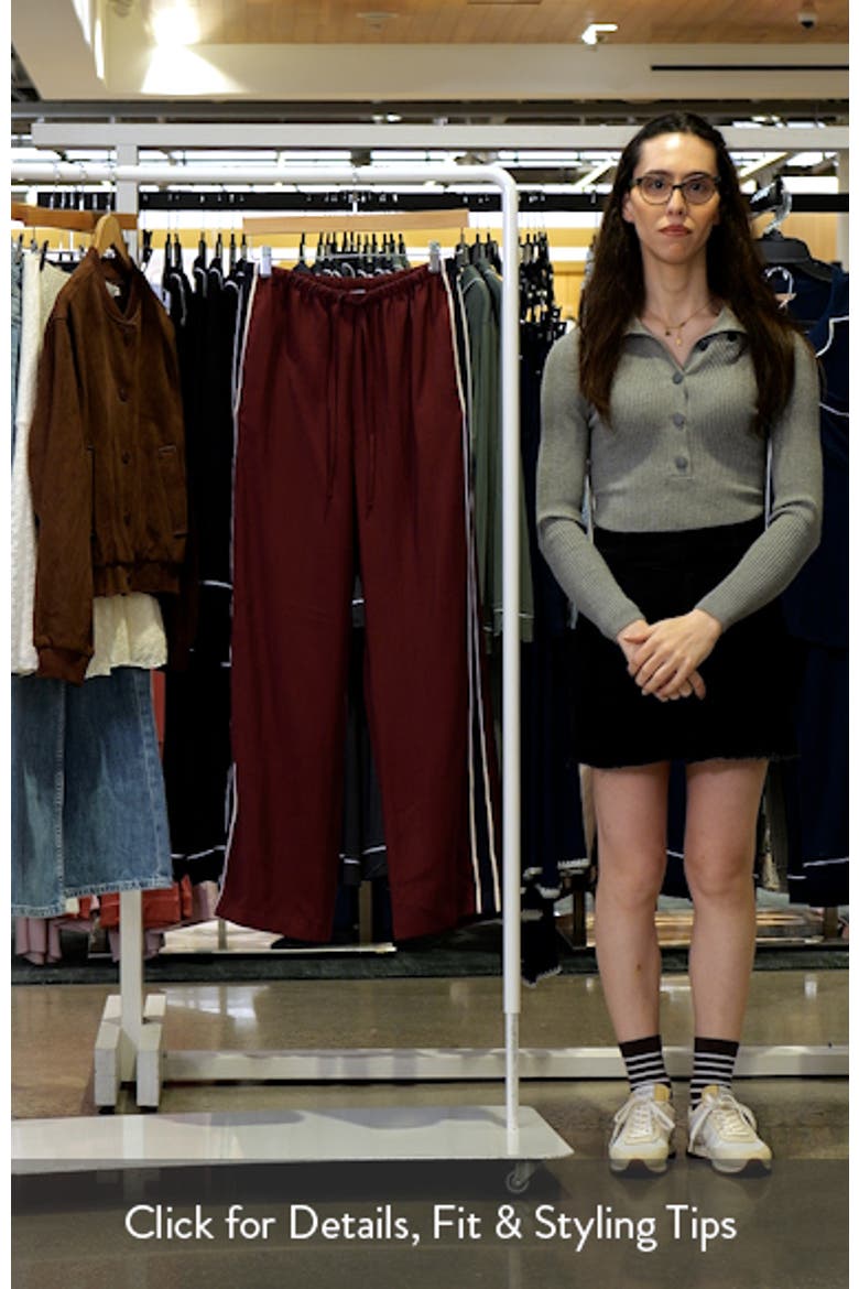 Pull-On Straight Leg Twill Pants video