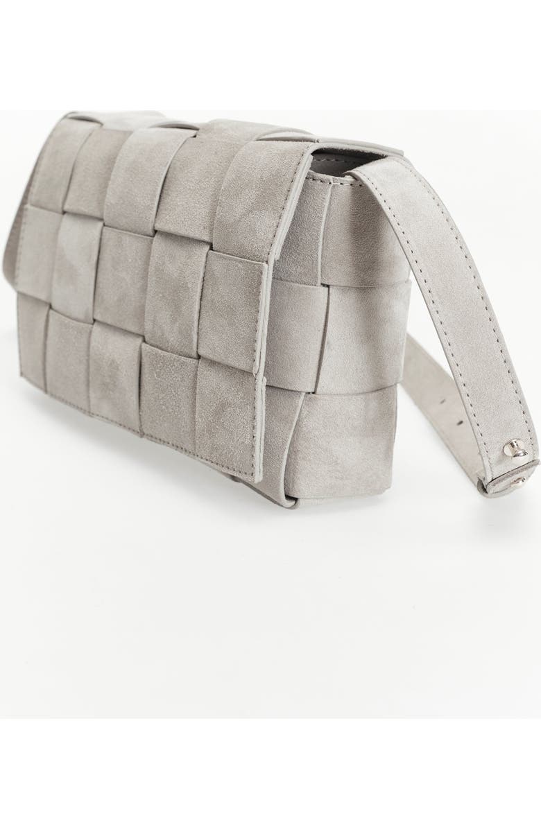 Furniq UK Hoxton Woven Suede Handbag, Alternate, color, Beige