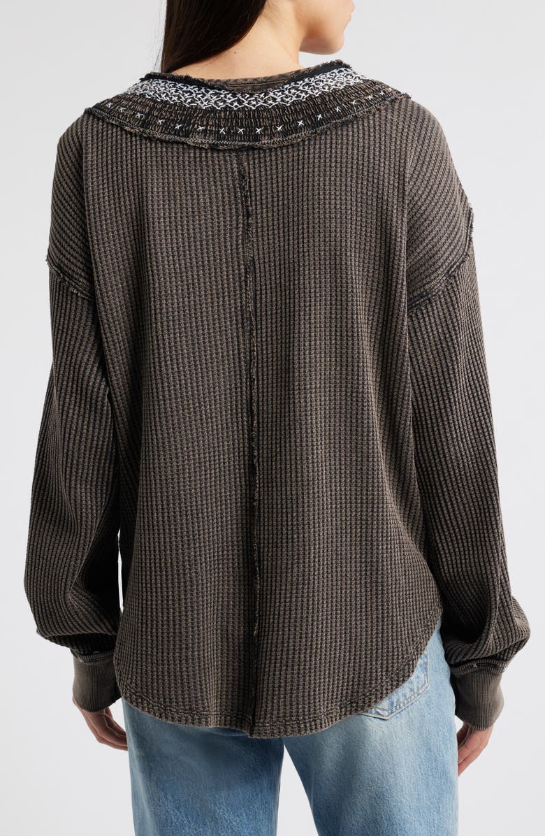 Free People Holly Embroidered Henley, Alternate, color,