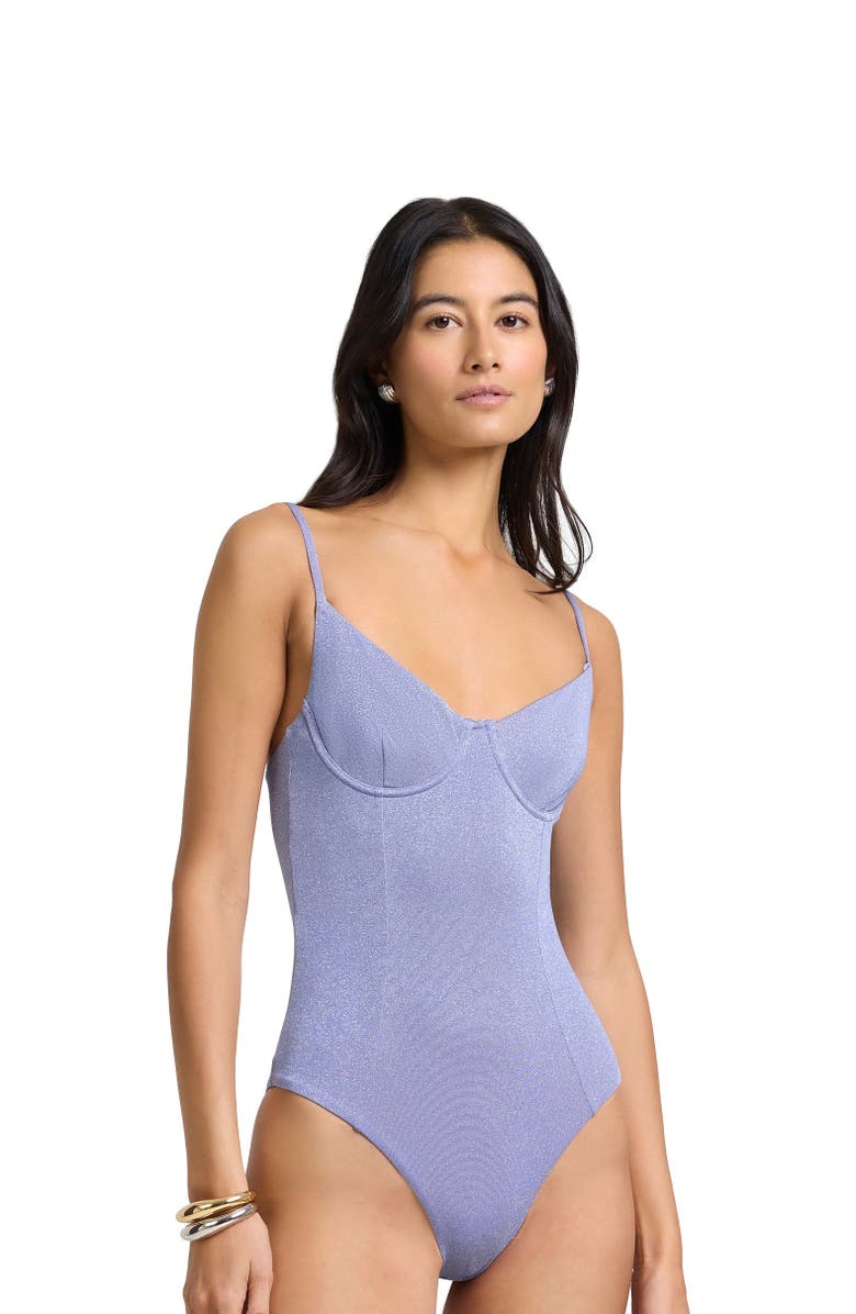 Onia Chelsea One-Piece Swimsuit, Alternate, color, Periwinkle